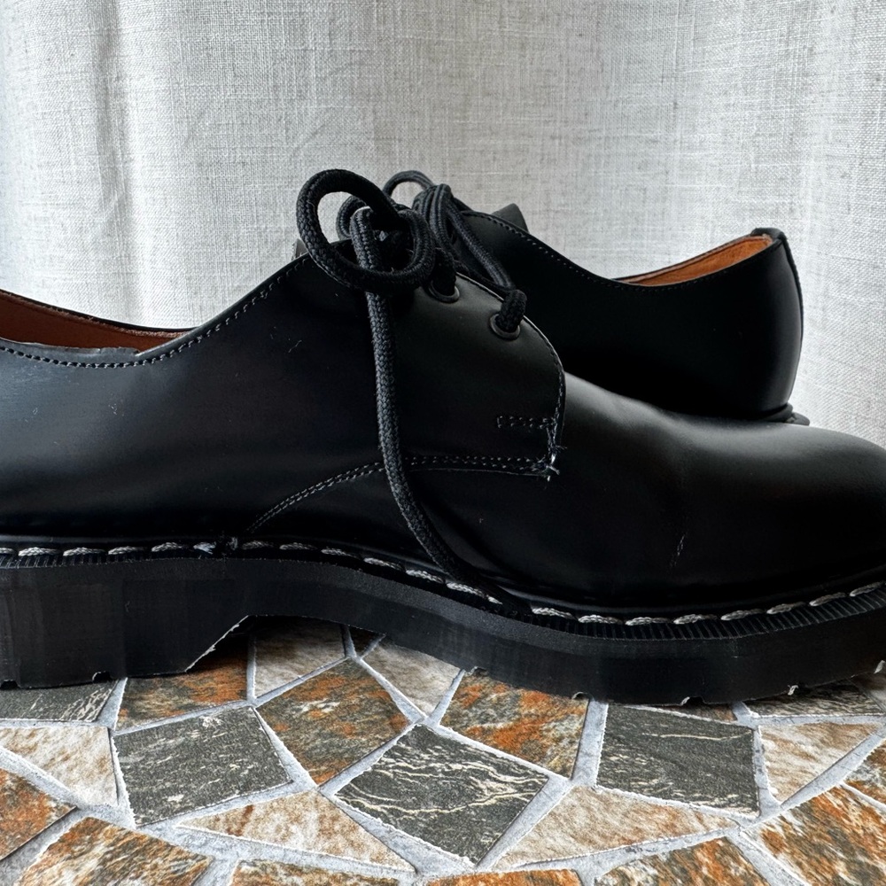 Solovair 3 Eye Gibson Black Hi-Shine Leather | UK 5 / US 6 | Made in England - Picture 12 of 15